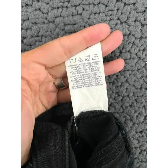 Rock & Republic Black Denim Capri Jeans 10 Stretch Kendall Cotton Blend - Picture 7 of 12